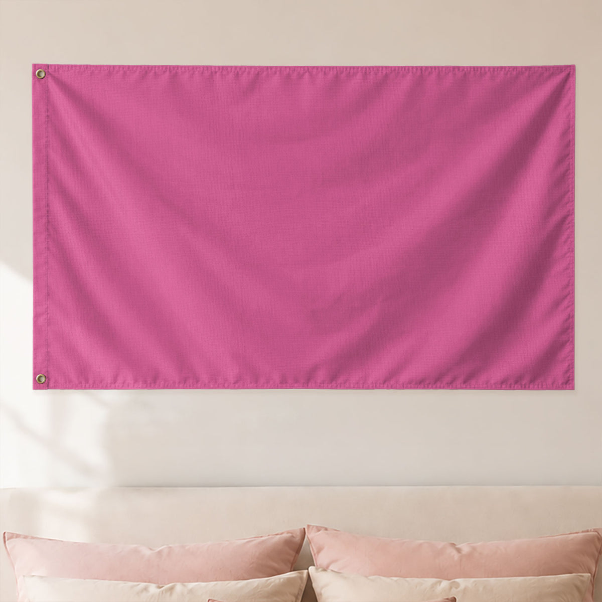 Custom Pink Distressed USA Flag Portrait Photo Collage Banner Wall Art Tapestry Piece