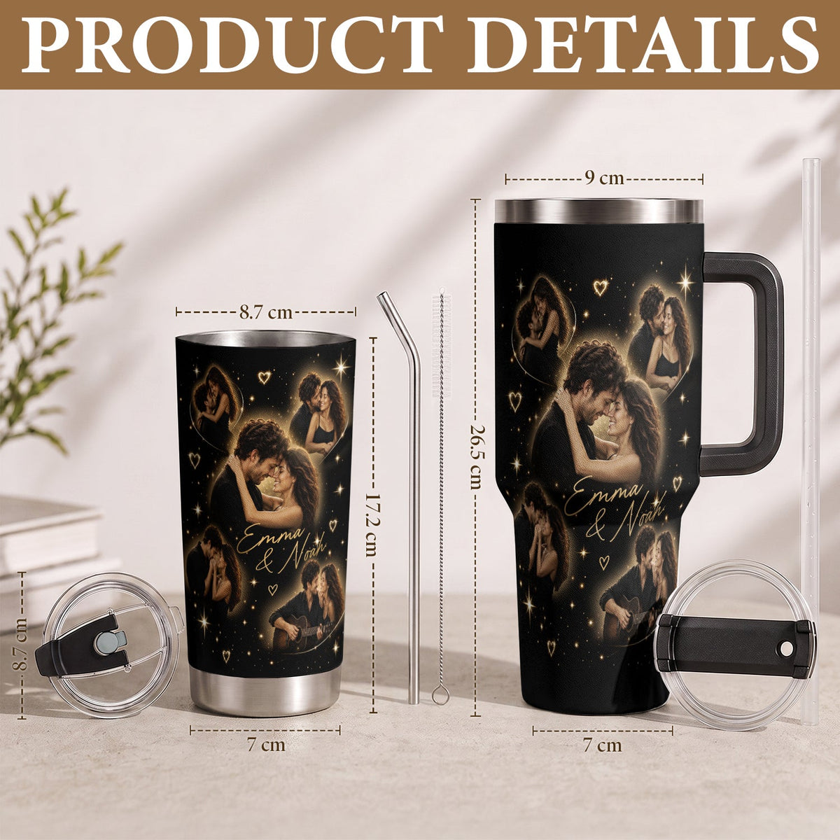 Travel Photo Custom Tumbler for Customizable Gifts, Personalized Gifts for Women and Men, Spouse Anniversary Valentine Gift, Pallyprints Co.