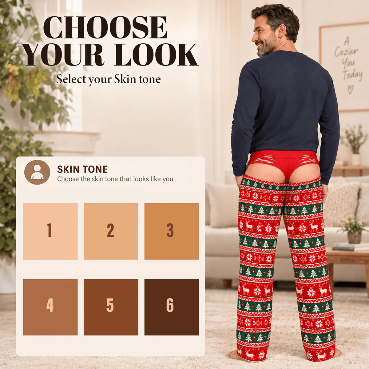 Red Green Funny Mens Pajama Pants, Custom Pajamas for Cozy Winter Nights, Festive Gag Gifts and Cheerful Christmas Pajamas at Home, Pallyprints Co.