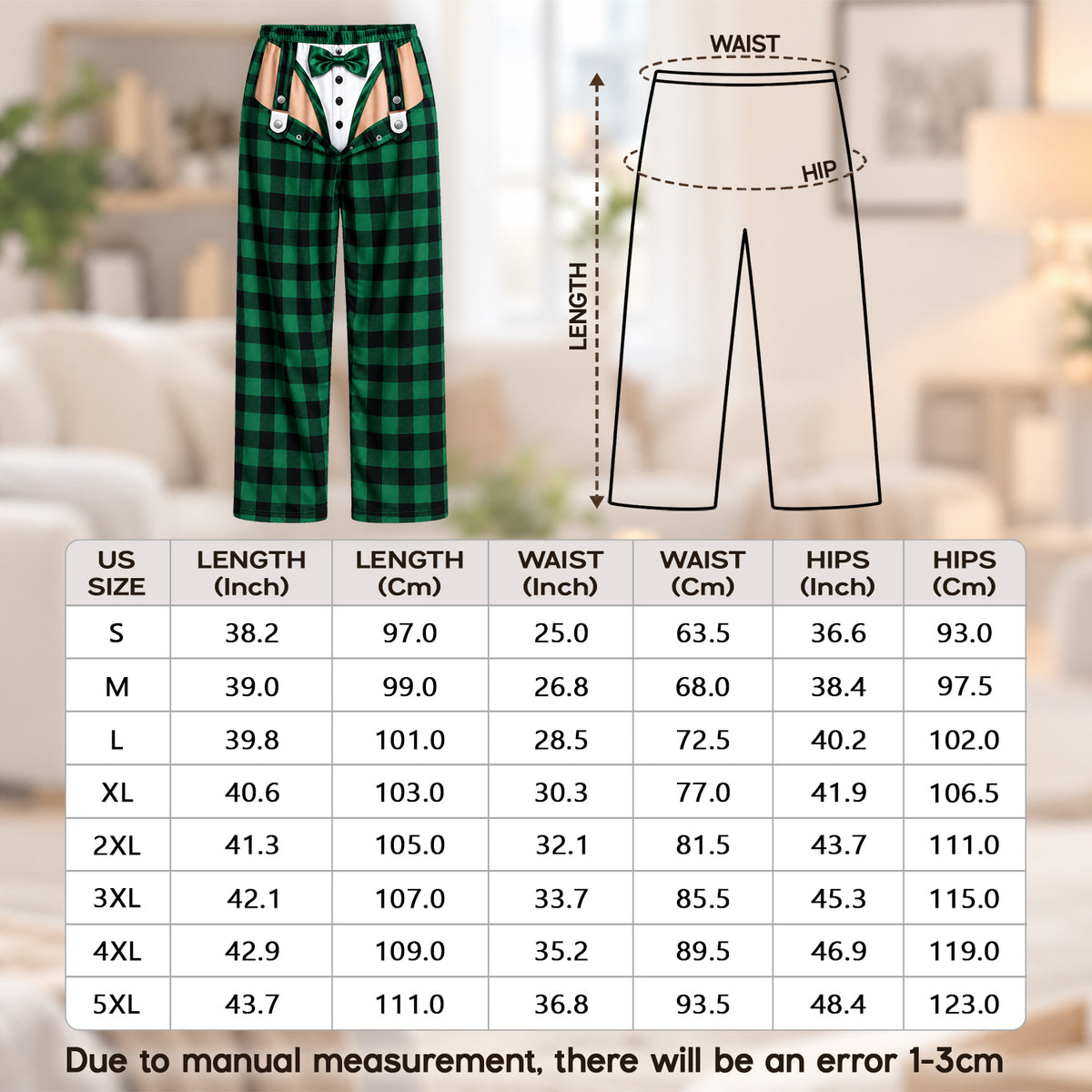 Funny Mens Pajama Pants with Christmas Tuxedo, Custom Pajamas for Festive Parties, Stylish Gag Gifts and Christmas Pajamas for Nights, Pallyprints Co.