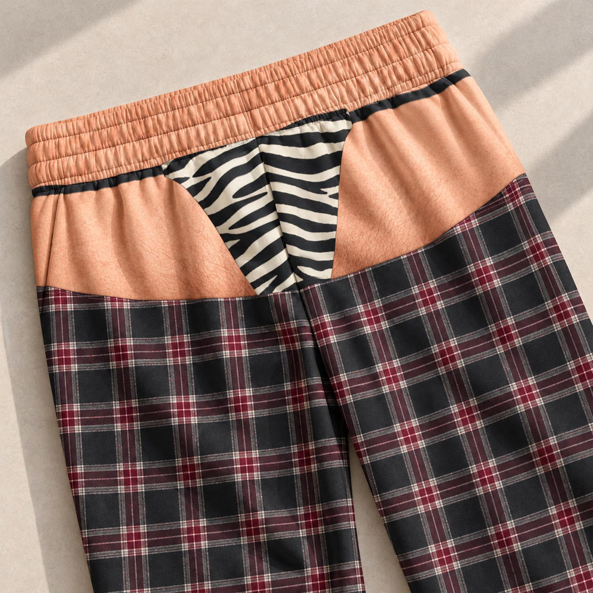 Funny Mens Pajama Pants with Tie Dye Tiger, Custom Pajamas for Fun Nights at Home, Colorful Gag Gifts and Christmas Pajamas at Home, Pallyprints Co.