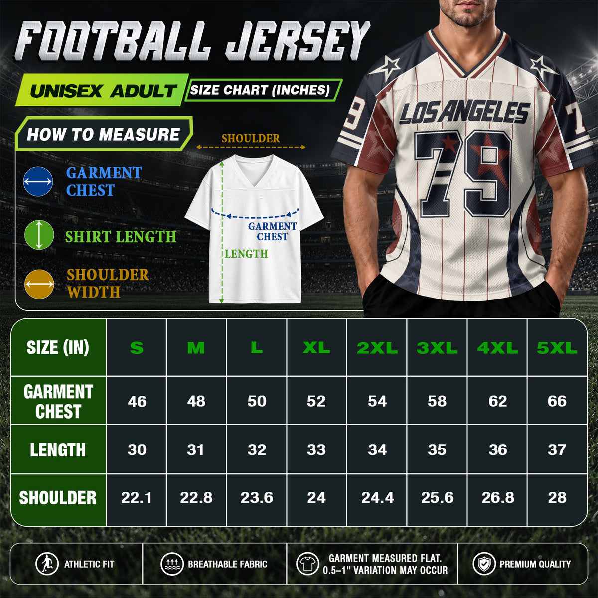 Custom Los Angeles Football Jersey Unisex Vintage Pinstripe Y2K Outfits Shirt Apparel