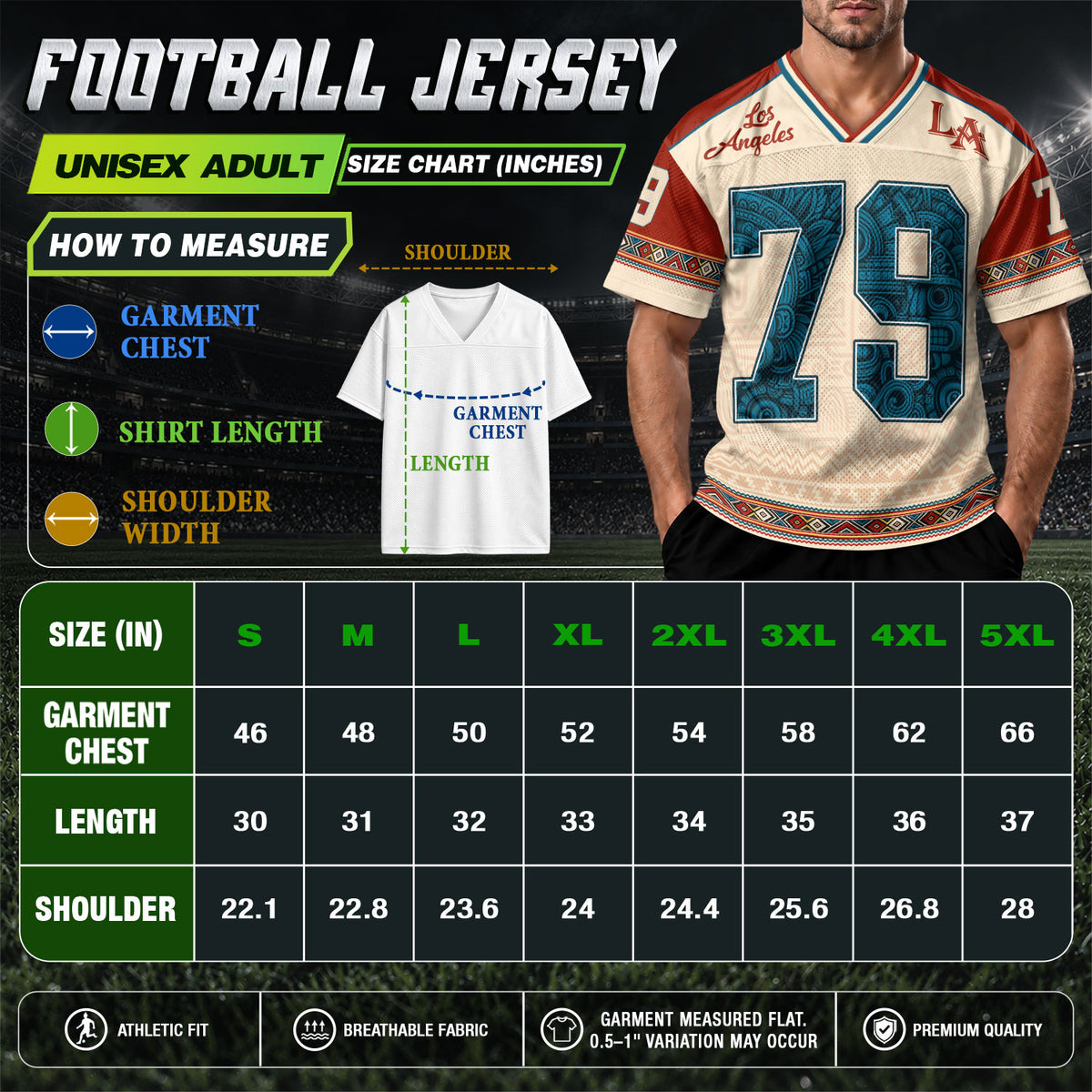 Custom Red Blazing Stars Football Jersey Unisex Tribal Print Y2K Jersey Shirt Top