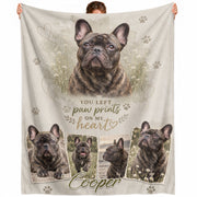 Personalized Custom Dog Photo Collage Memorial Blanket Pet Name Throw Blanket Decor