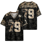 Custom Lone Riders Football Jersey Unisex Camo Star Y2K Jersey Shirt Clothing Apparel