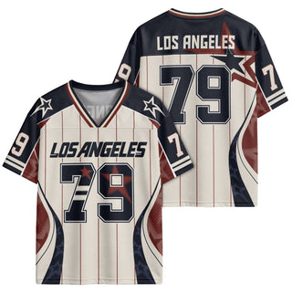 Custom Los Angeles Football Jersey Unisex Vintage Pinstripe Y2K Outfits Shirt Apparel