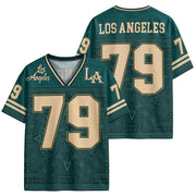 Custom Green Storm Hawks Football Jersey Unisex Aztec Pattern Y2K Outfits Clothing