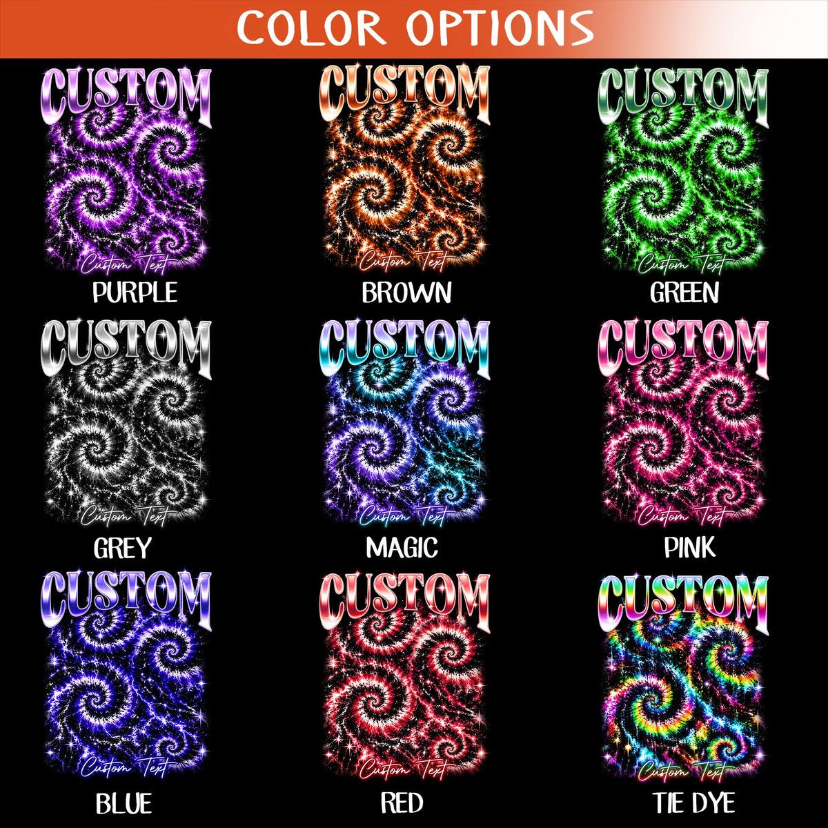 Custom Vintage Photo Collage T Shirt Unisex Spiral Tie Dye Graphic Tee Clothing Top