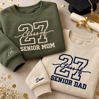 Custom Senior 2027 Sweatshirt Personalized Name Custom Year Family Graduation Gift