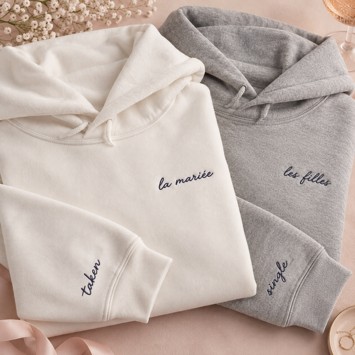 Custom Shirt Embroidered Text Logo Lettering Personal Sleeve Detail Cotton Apparel