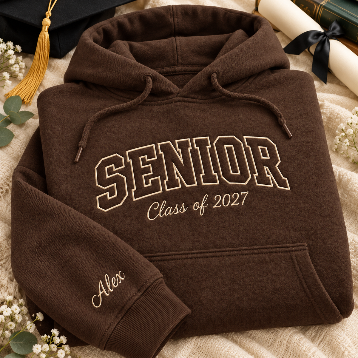 Custom Senior Sweatshirt Personalized Name Custom Graduation Year Senior 2027 Gift
