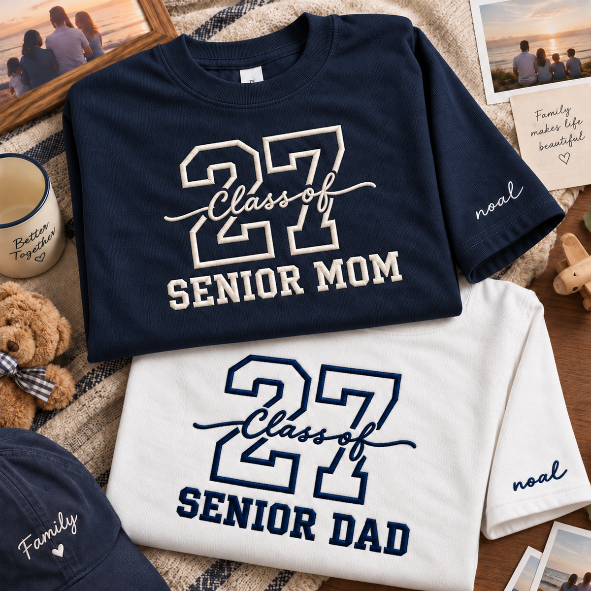 Custom Senior 2027 Sweatshirt Personalized Name Custom Year Family Graduation Gift