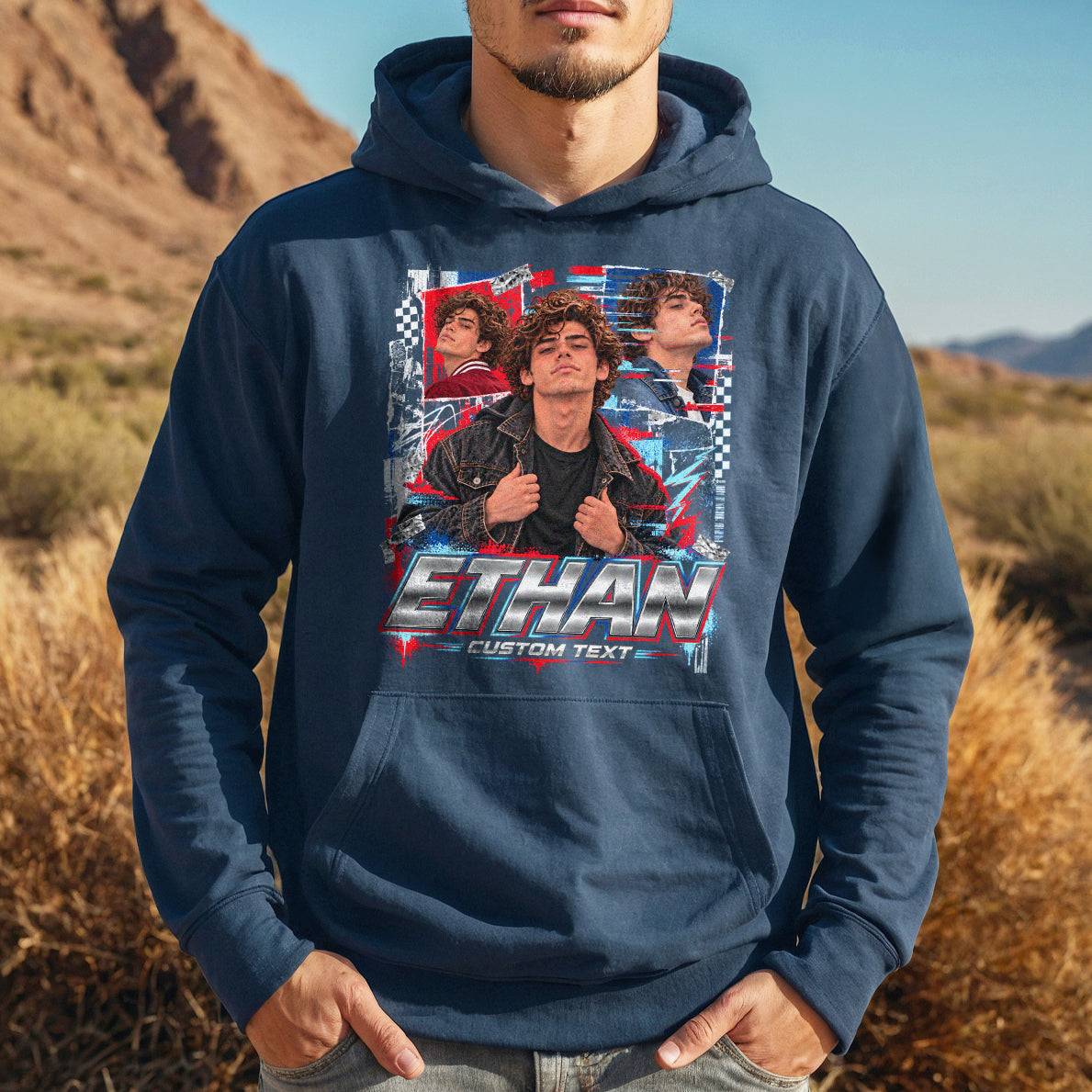Custom Photo T-Shirt Y2K Bootleg Vintage Graphic Tee Personalized Picture Shirt Gift