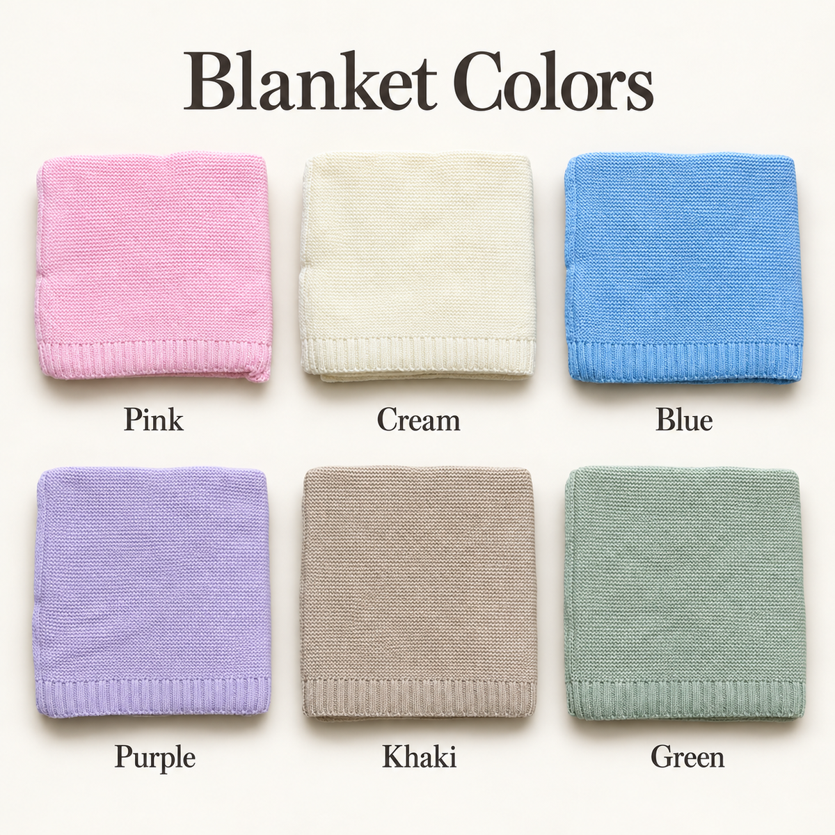 Custom Embroidered Baby Blanket Personalized Safari Car Animal Knit Baby Shower Gift