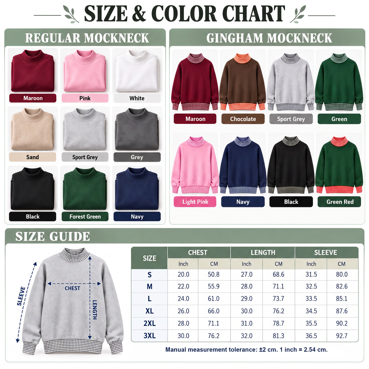Custom University Mockneck Sweatshirt Personalised Embroidered Name School College Shirt
